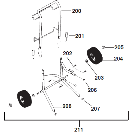 Epic 660HPX High Rider Frame Assembly Parts